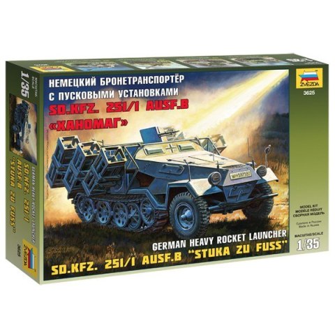 ZVEZDA Sd.Kfz 251/1 Ausf .B 'Stuka zu FuB Zvezda