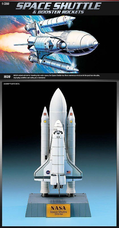 Model plastikowy Space Shuttle w/ Booster Academy