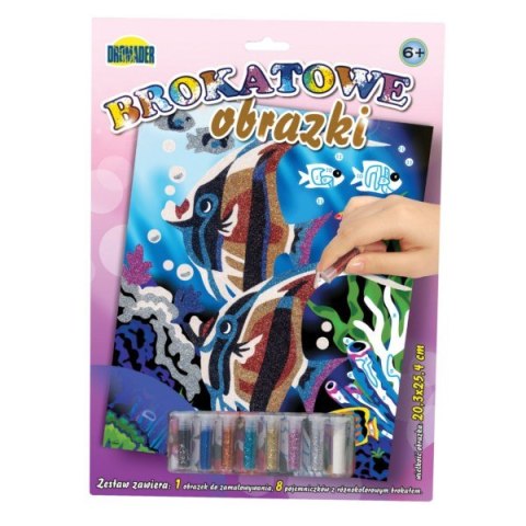 Brokatowe obrazki mix Dromader