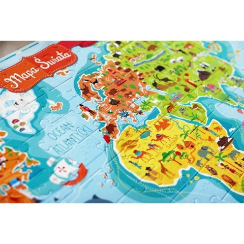 CZUCZU Puzzle Mapa Świat a6-12 lat CzuCzu