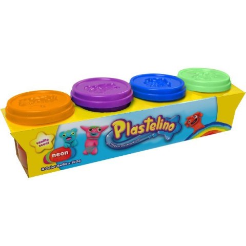 Czteropak neon Plastelino