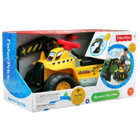 FISHER PRICE Jeździk koparka B ig Action Pulio