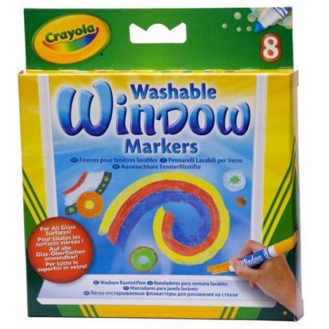 Flamastry do rysowania po szkle Crayola