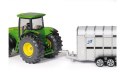 John Deere z Przyczepą do Przewozu Zwierząt Siku