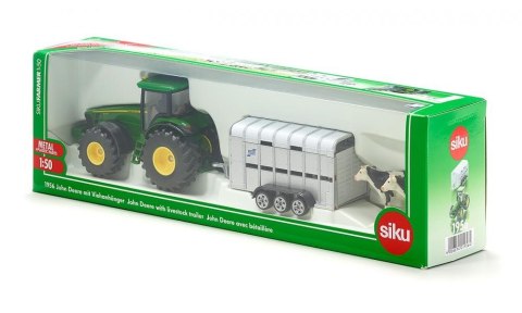 John Deere z Przyczepą do Przewozu Zwierząt Siku