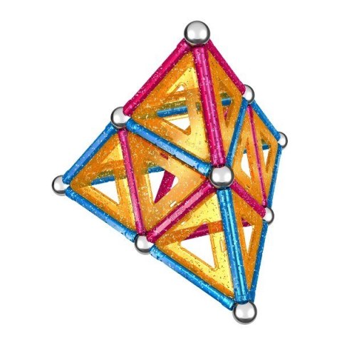 Klocki magnetyczne Glitter 68 elementów Geomag