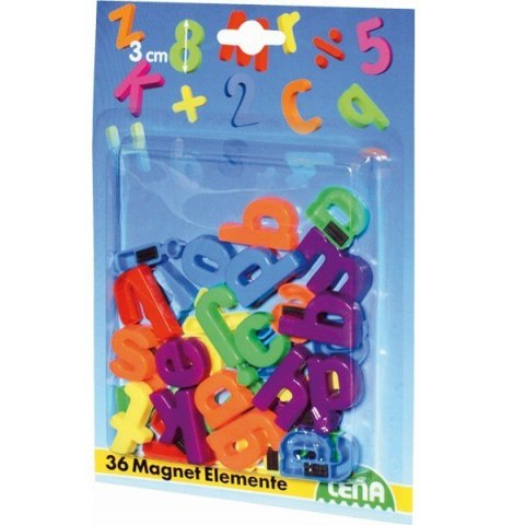 Literki magnetyczne małe 36 szt. Lena