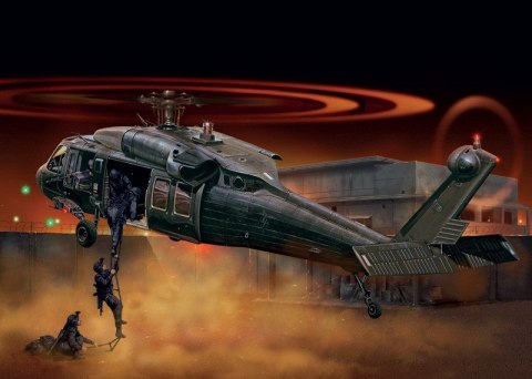 Model plastikowy UH-60/MH60 Black Hawk Night Raid Italeri