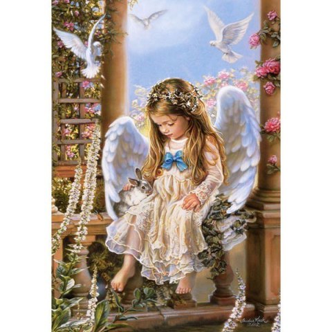 Puzzle 1500 elementów - Anioł Dziewczynka Anielska Miłość Castor