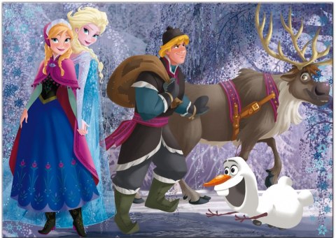 Puzzle Frozen maxi 108 elementów, dwustronne Lisciani