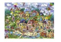 Puzzle Szczęśliwe miasto 1500 elementów Heye