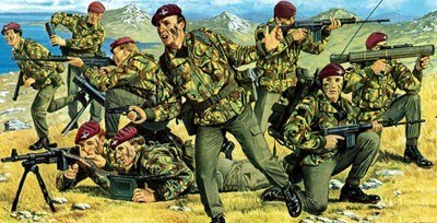 Zestaw figurek British Paratroopers Falkland War Revell