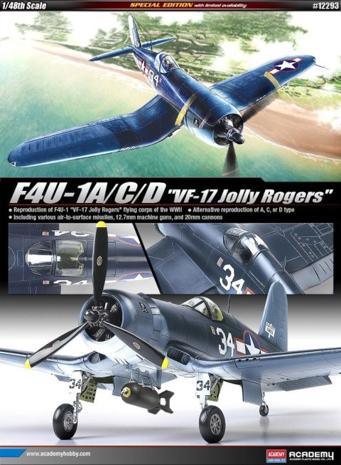 ACADEMY F4U-1A/C/D VF-17 Jolly Rogers Academy