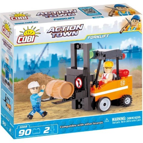 Klocki Action Town Wózek widłowy Cobi Klocki