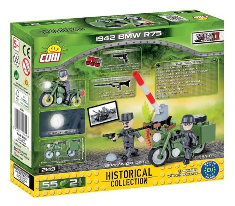 Klocki Historical Collection Motor BMW R75 z przyczepą Cobi Klocki