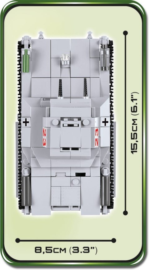 Klocki Historical Collection Panzer I Ausf. A - niemiecki czołg lekki Cobi Klocki