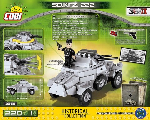 Klocki Historical Collection SD.KFZ 222 Cobi Klocki