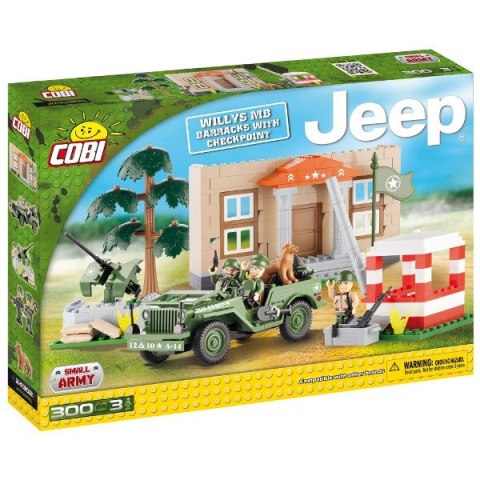 Klocki Jeep Willys MB w koszarach Cobi Klocki
