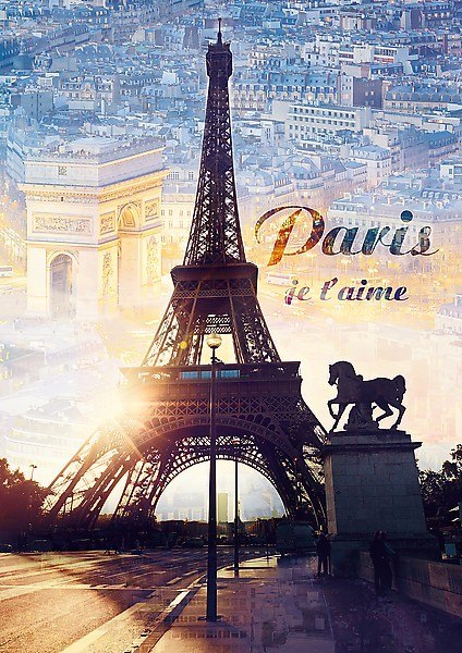 Puzzle 1000 elementĂłw ParyĹź o Ĺwicie Trefl