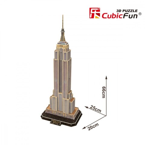 Puzzle 3D Empire State Building 66 elementów Cubic Fun