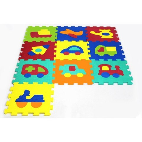 10 elementów Puzzle piankowe Pojazdy Artyk