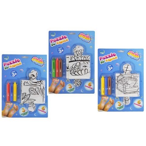 AQUA STUDIO Koloruj na o krągło puzzle dokąpieli Face Art