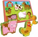 Drewniane puzzle - Farma Lisciani