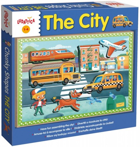 Drewniane puzzle - Miasto Lisciani