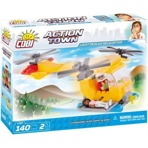 Klocki Action Town helikopter ratunkowy Cobi Klocki