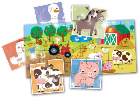 Ludattica Puzzle 8w1 Farma Lisciani