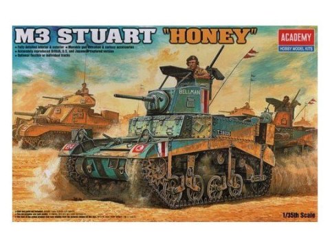 Model do sklejania Czołg M3 Stuart Honey Academy
