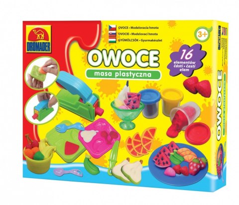 Masa plastyczna Owoce/Narzędzia MIX Dromader