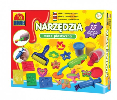 Masa plastyczna Owoce/Narzędzia MIX Dromader