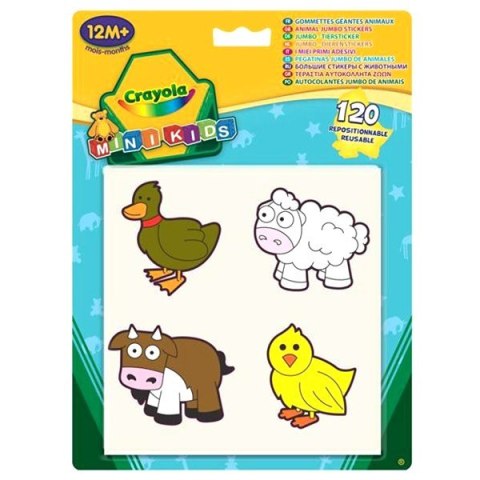 Mini Kids Naklejki Zwierzęta Crayola