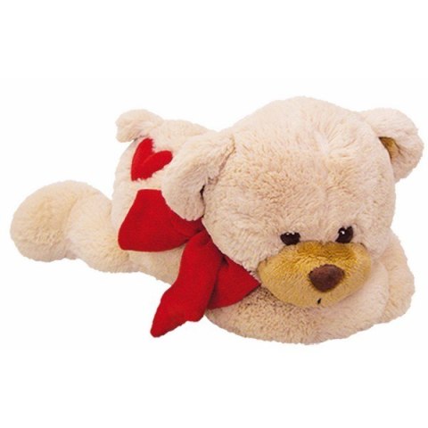 Miś z serduszkiem 55 cm leżący Beppe