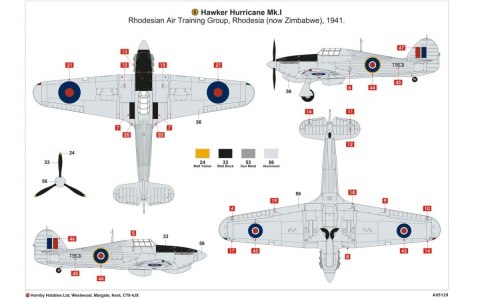 Model plastikowy Hawker Hurricane Mk I tropikalny Airfix