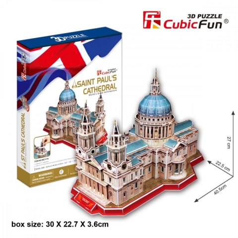 PUZZLE 3D Katedra Św. Pawła Zestaw XL Cubic Fun