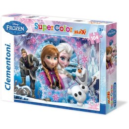 Puzzle 104 Maxi Frozen, Królowa Clementoni