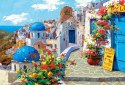 Puzzle 2000 elementów Wiosna w Santorini Castor