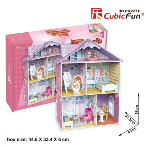 Puzzle 3D Domek dla lalek Mały Artysta Cubic Fun