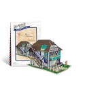 Puzzle 3D Domki świata - Francja Flower Shop Cubic Fun
