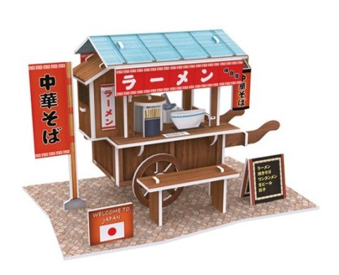 Puzzle 3D Domki świata - Japonia Ramen Cart Cubic Fun