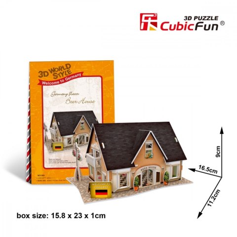 Puzzle 3D Domki świata - Niemcy Beer House Cubic Fun