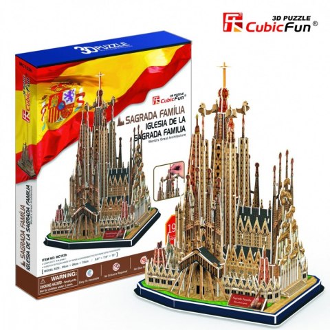 Puzzle 3D Duży zestaw Sagrada Familia Cubic Fun