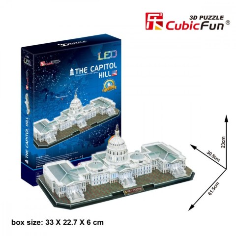 Puzzle 3D Kapitol (Światło) 150 elementów Cubic Fun