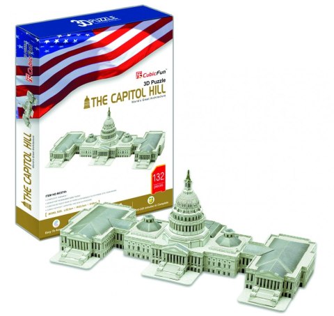 Puzzle 3D Kapitol - Zestaw XL Cubic Fun