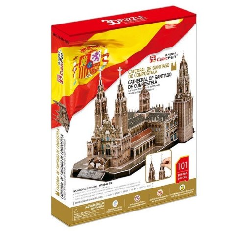 Puzzle 3D Katedra de Santiago de Compostela Zestaw XL Cubic Fun