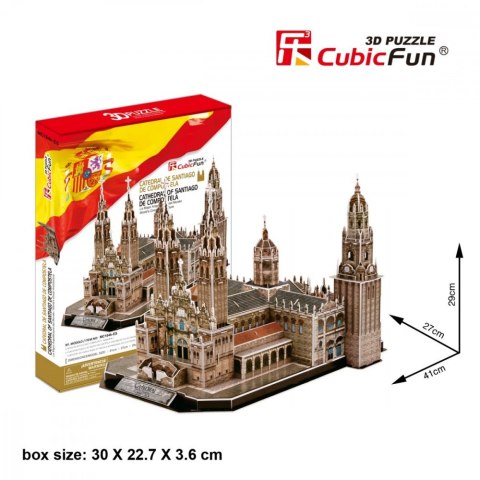Puzzle 3D Katedra de Santiago de Compostela Zestaw XL Cubic Fun