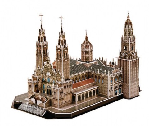 Puzzle 3D Katedra de Santiago de Compostela Zestaw XL Cubic Fun