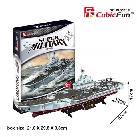 Puzzle 3D Krążownik Liaoning Cubic Fun